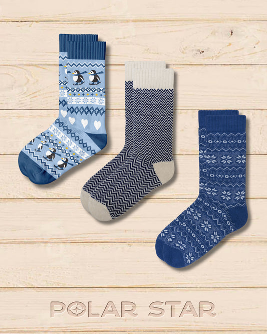 Pack 3x Socks (Blue Winter)