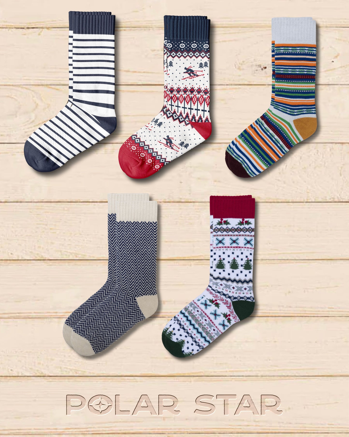 Pack 5x Chaussettes (Hiver Stylé)
